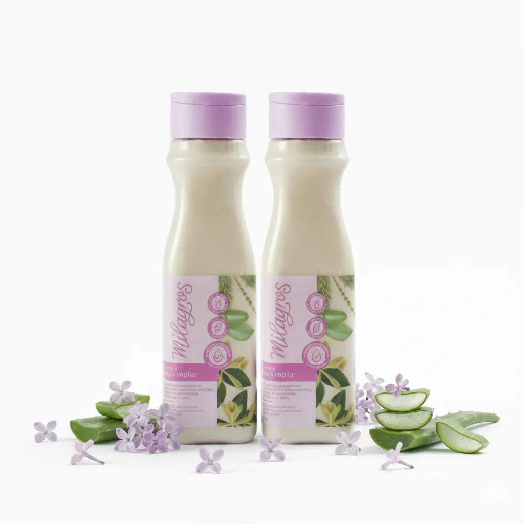 Milagros Shampoo Magia Capilar Ideal para crecimiento y restaura la elasticidad del cabello - 450ml (2 pack)