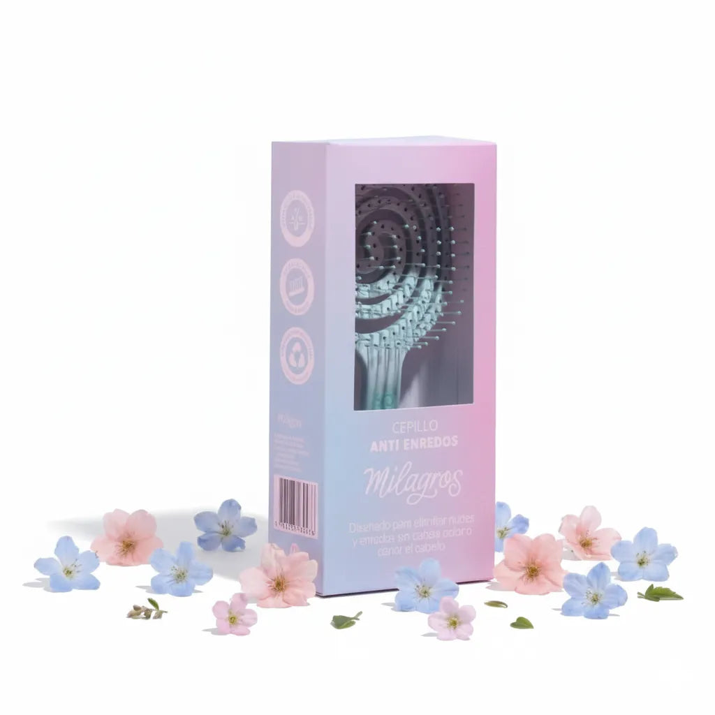 Milagros Cepillo Antieredos y Masajeador Capilar