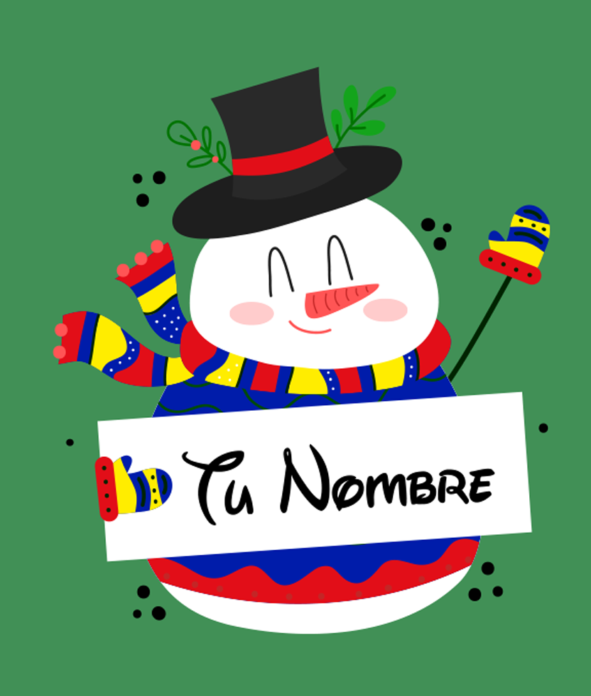 Hoodie “Muñeco de Nieve Personalizado”