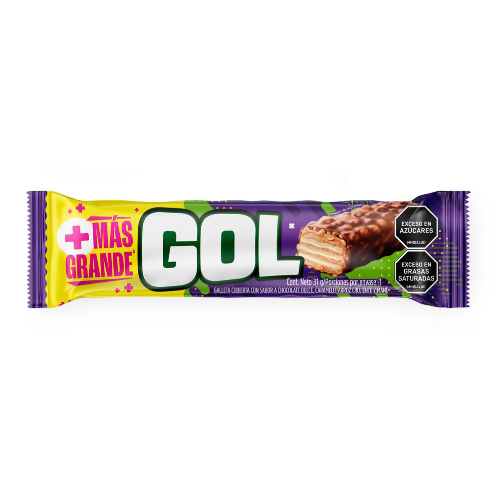 Galleta Chocolatina GOL cubierta con chocolate x 31gr (1 Unid)