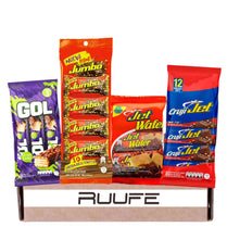 Chocolatina Gol Galleta Wafer Jet Chocolatina Jumbo Chocolatina Cruji Jet (4 pack) Party gift Colombian snack biscuit bar dulce colombiano Colombian pinata snacks Colombian candy online mecato colombiano food