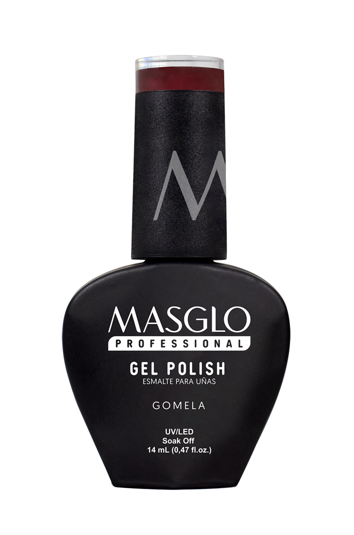 GOMELA - MASGLO PROFESSIONAL SEMI-PERMANENT ENAMEL GEL POLISH 14 ML CREAMY - RED RANGE
