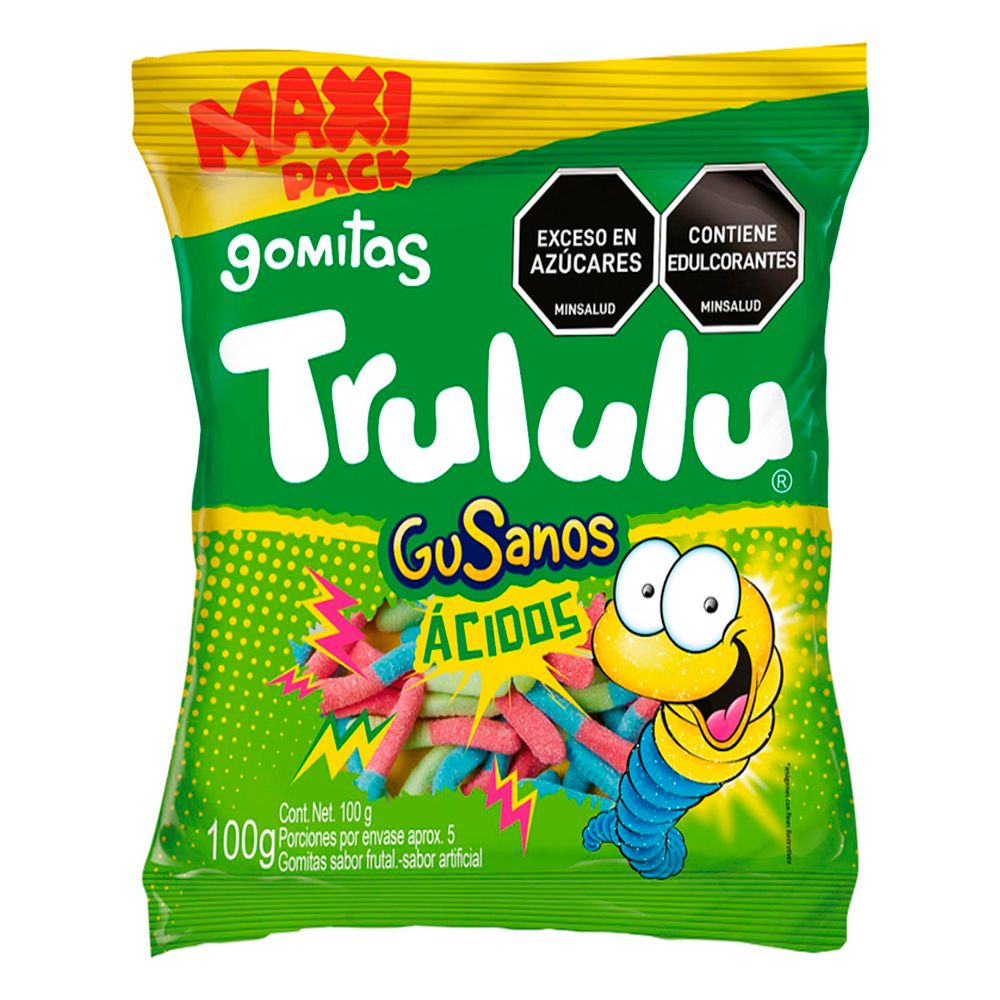 Trululu Gummies Sour Worms 100gr