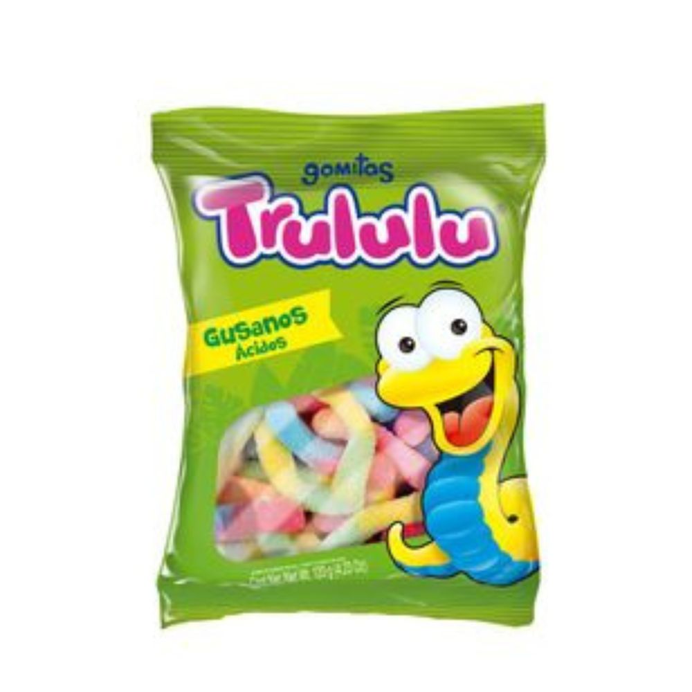 Trululu Gummies Sour Worms 70gr
