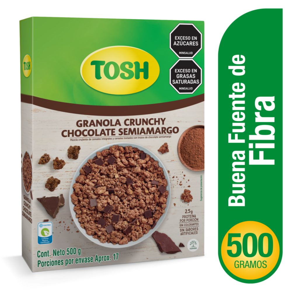 Cereal Tosh De Chocolate semi amargo Nutresa x 500 gr
