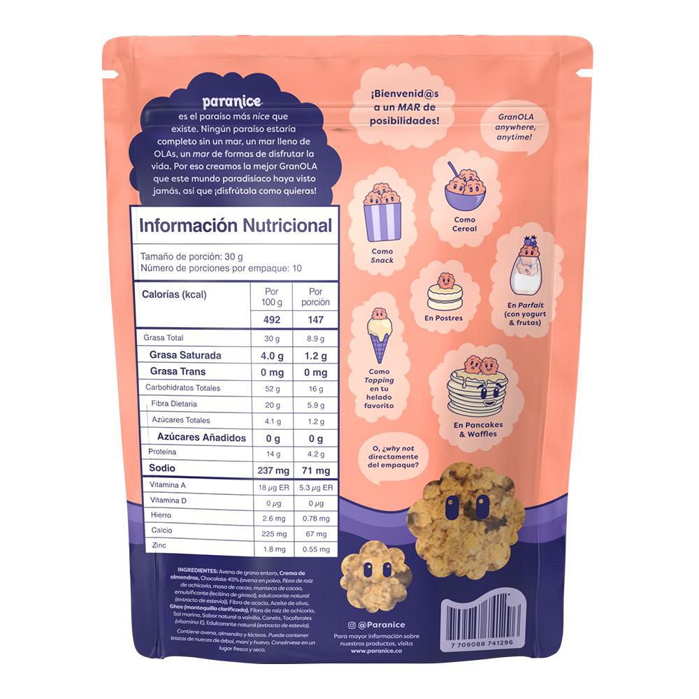 Granola de Chocolate Chip Cookie Para Nice X 300G (1 pack)