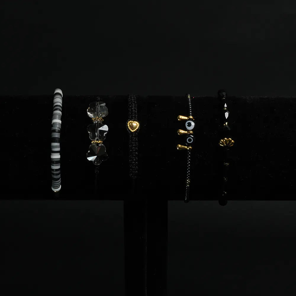 Set de Pulseras Midnight Charm Boho Chic H6-04