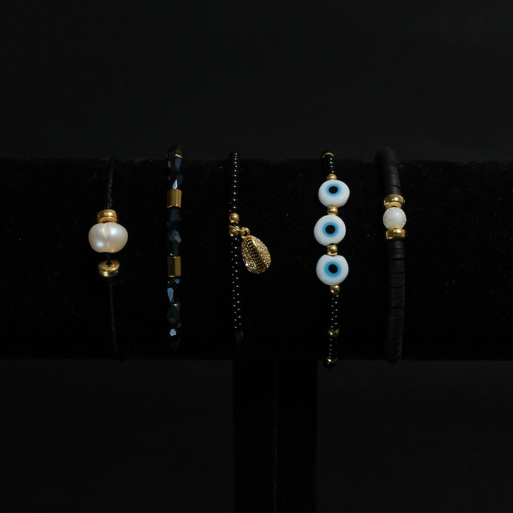 Set de Pulseras Midnight Eye Boho Chic H6-06