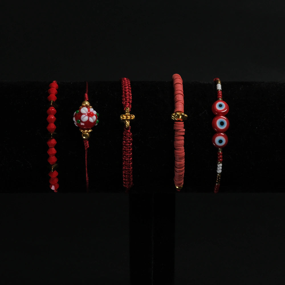 Set de Pulseras Ruby Eye Charm Boho Chic H6-10