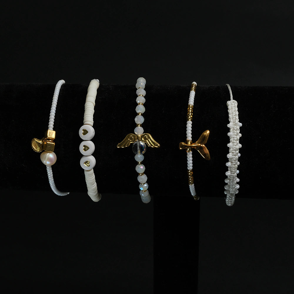 Set de Pulseras Angel Pearl Boho Chic H6-13