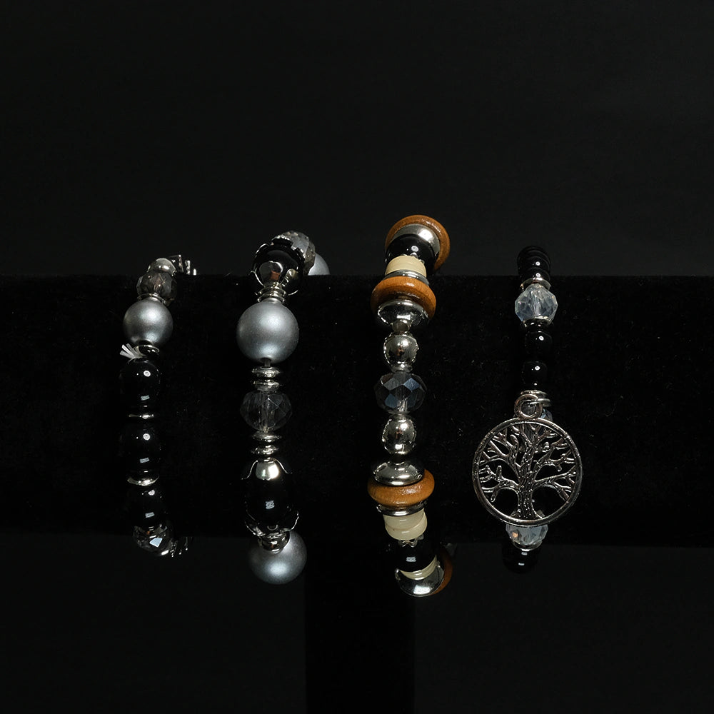 Set de Pulseras Midnight Tree Boho Chic H7-03