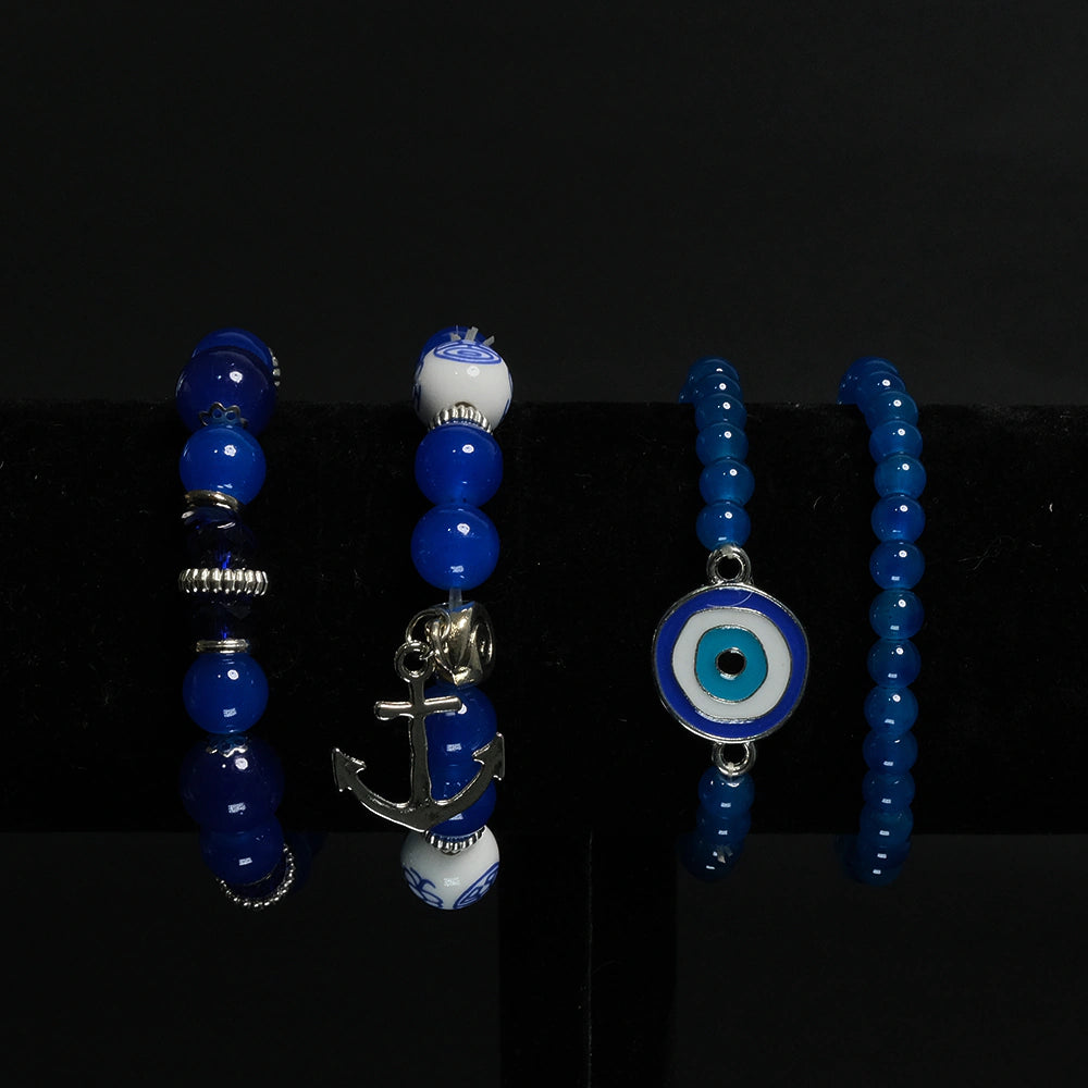 Set de Pulseras Ocean Anchor Eye Boho Chic H7-09