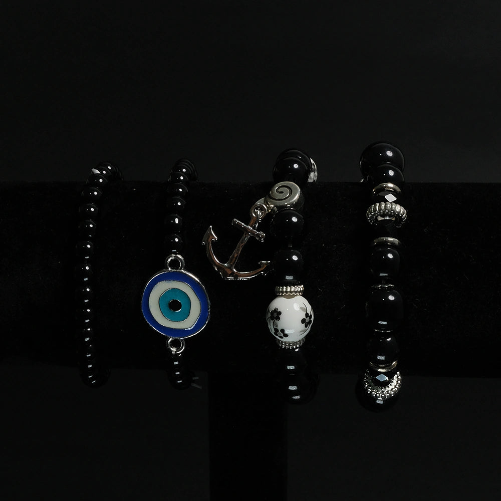 Set de Pulseras Midnight Anchor Eye Boho Chic H7-14