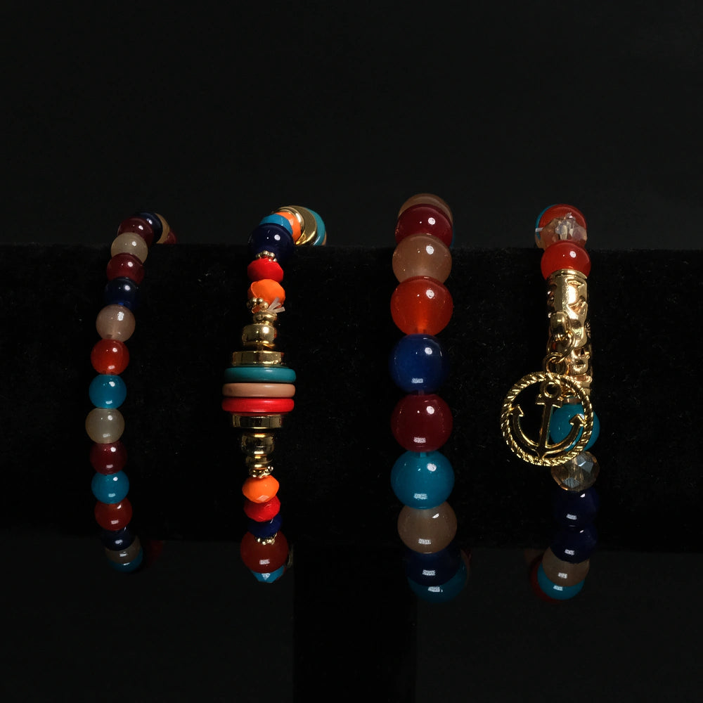 Set de Pulseras Nautical Pop Charm Boho Chic H8-01