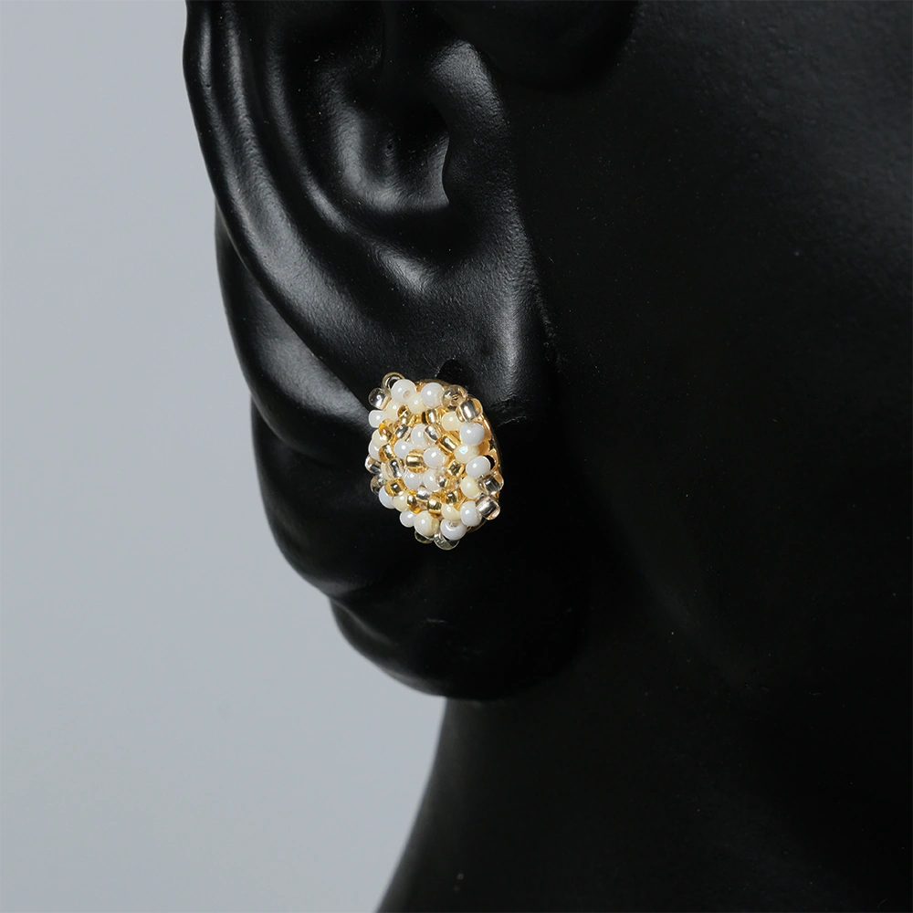 Set de Aretes y pulcera Perla corazon amarillo H9-07