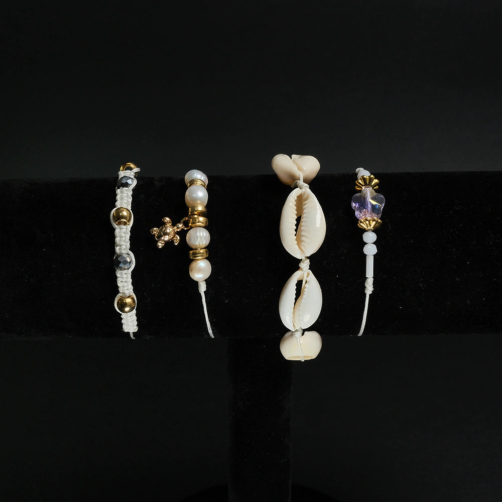 Set Aretes y Pulsera Elegancia Perla H9-10