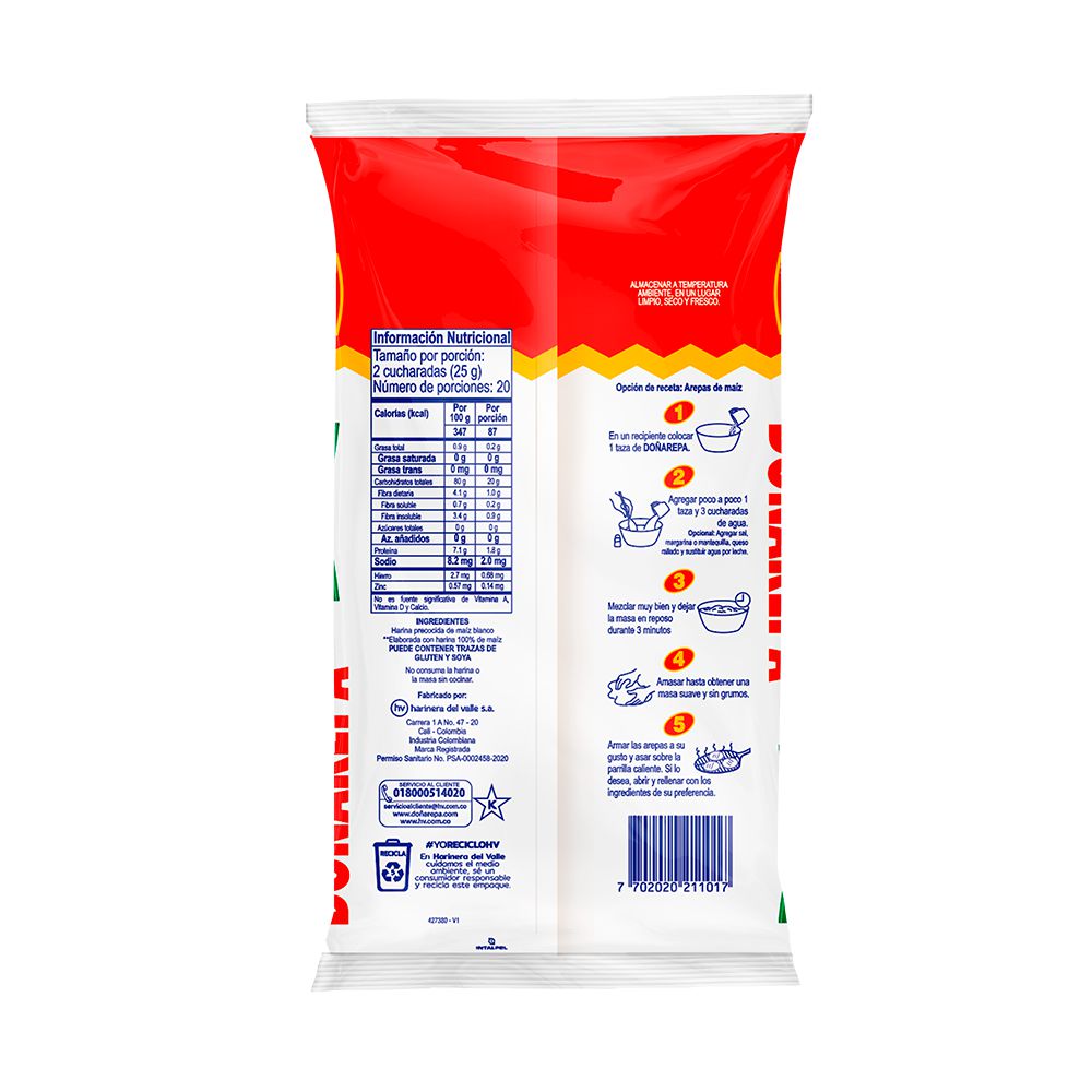 DONUT AREPA FLOUR 500G WHITE