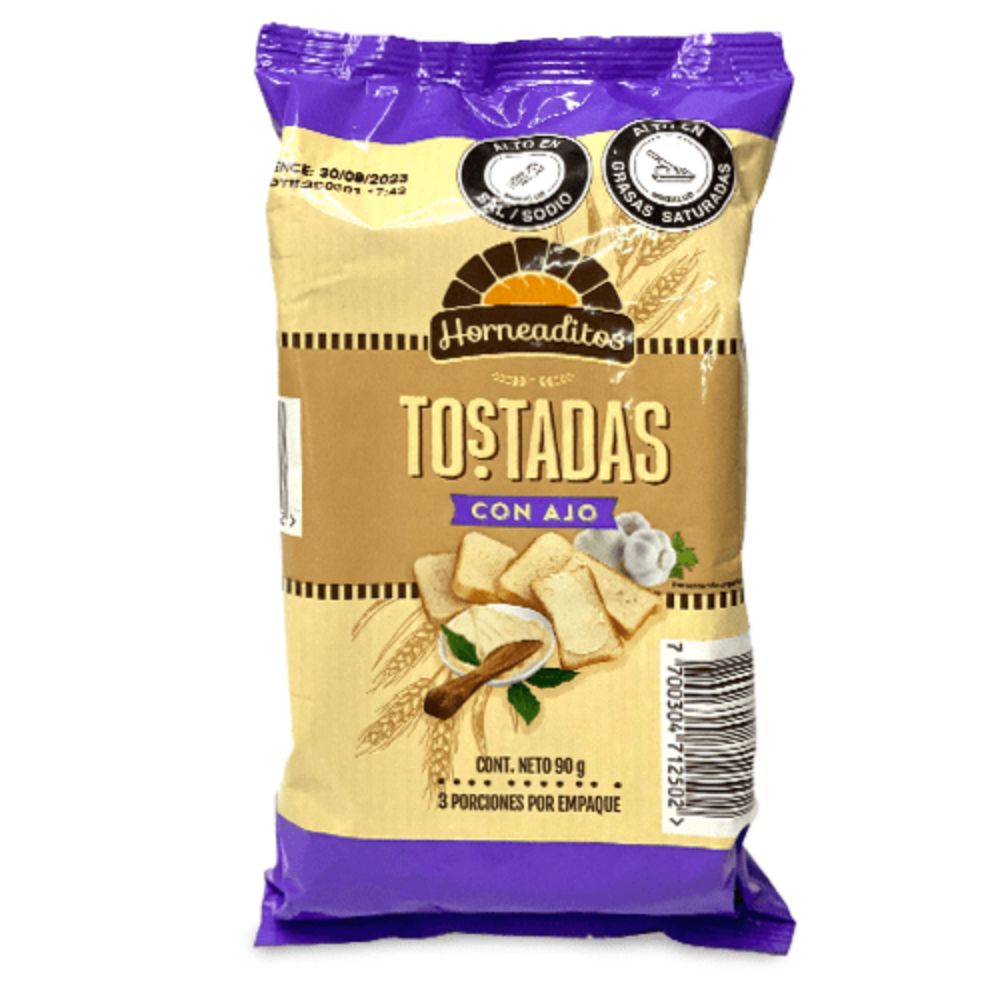 TOSTADAS CON AJO HORNEADITOS 90 G
