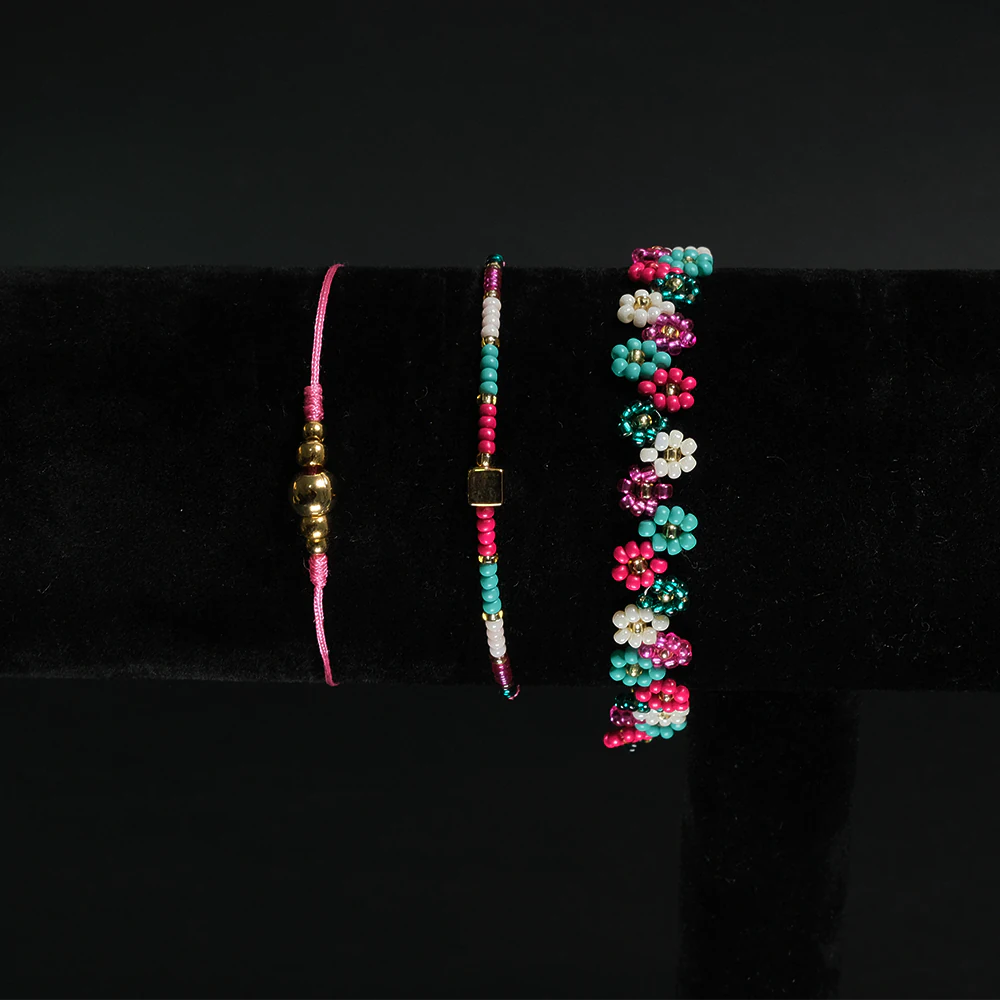 Set de Pulseras Vibrant Bloom Color Chic I6-04