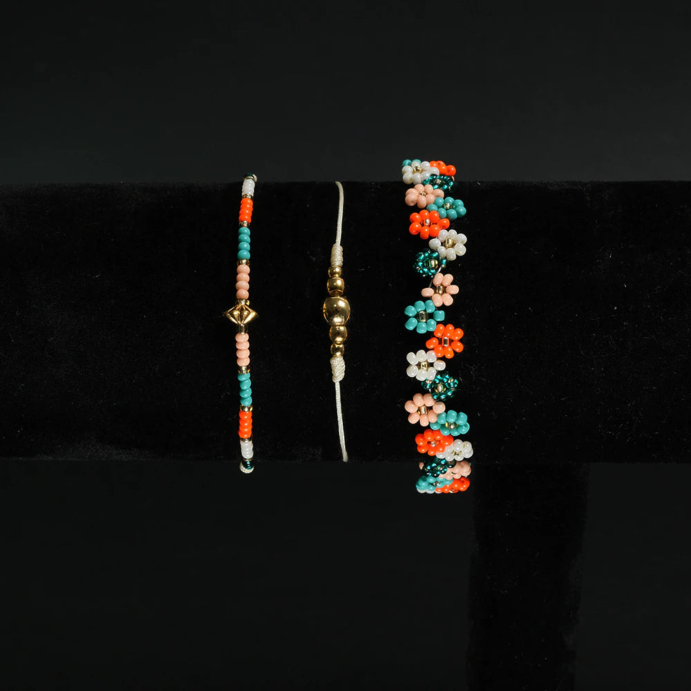 Set de Pulseras Coral Breeze Boho Chic I6-05