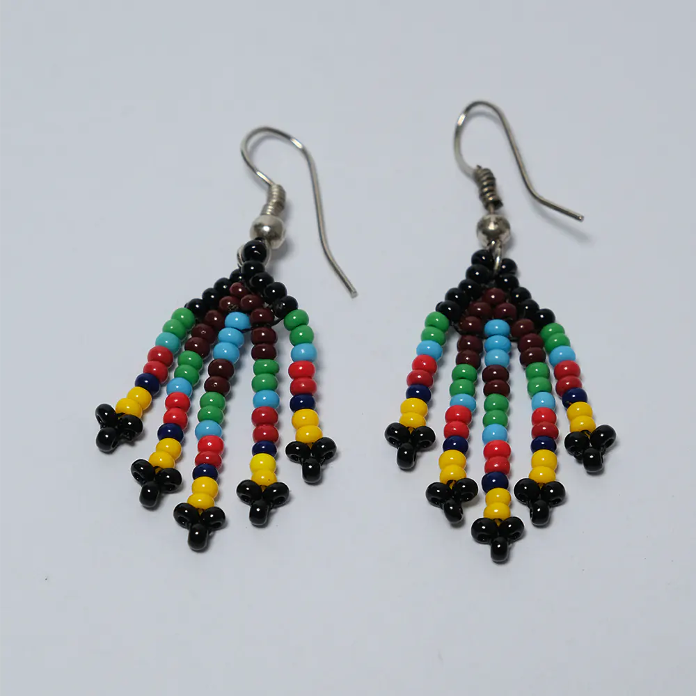 Aretes Cascada Rainbow de Mostacilla I8-01