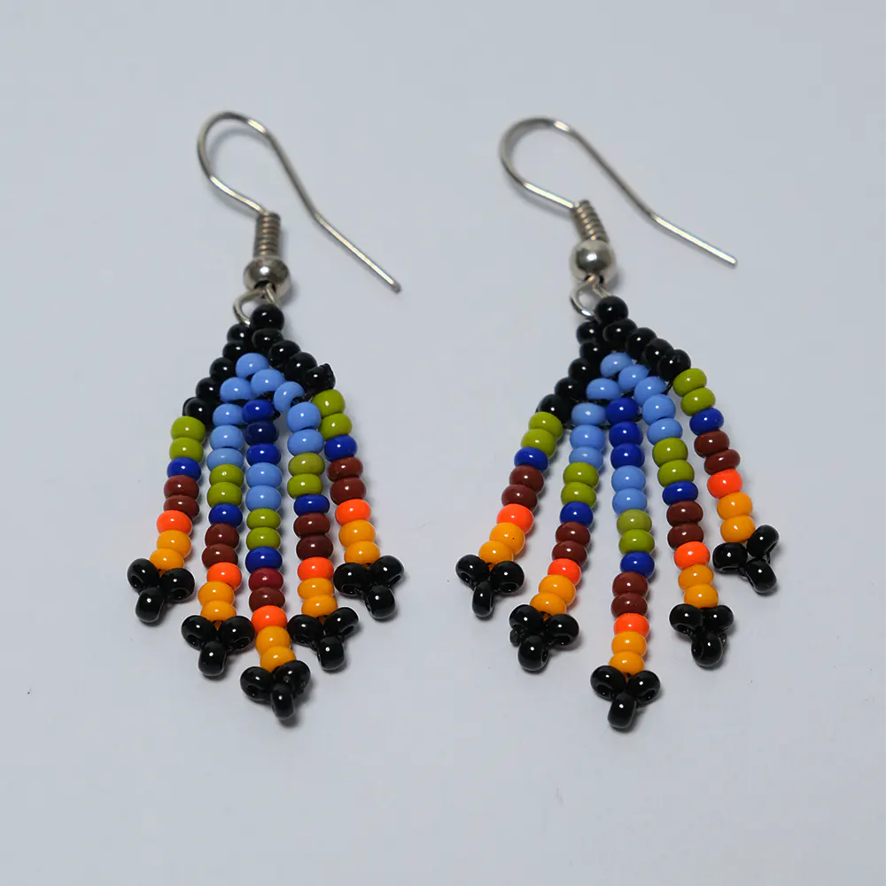 Aretes Cascada Boho Earth de Mostacilla I8-02