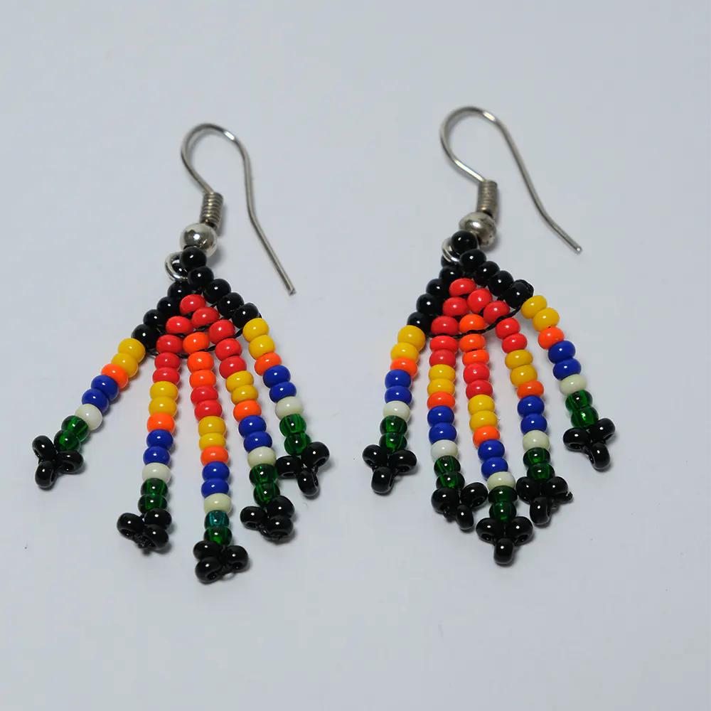 Aretes Cascada Rainbow de Mostacilla I8-04