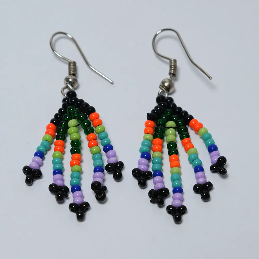 Aretes Cascada Aurora de Mostacilla I8-06