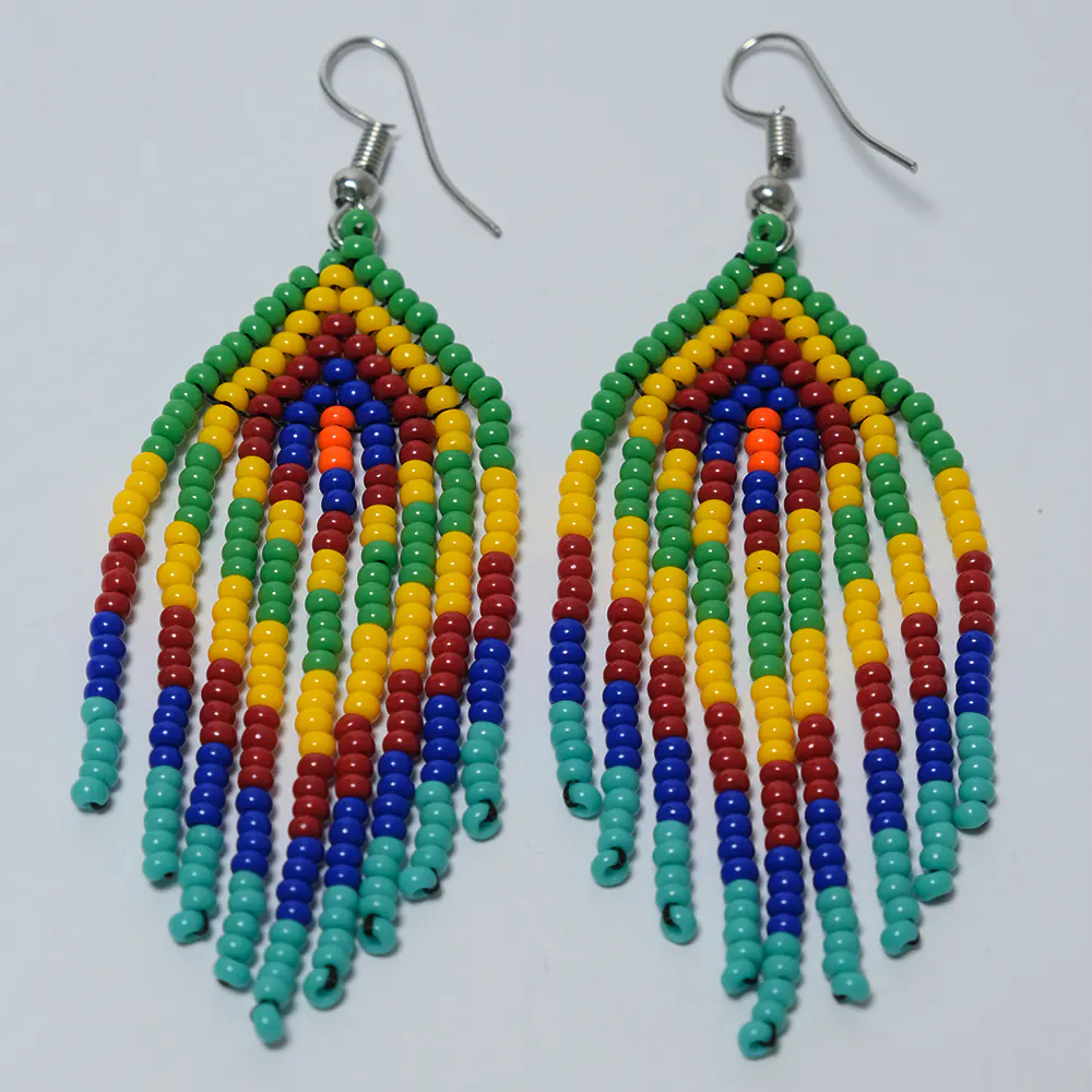 Aretes Arcoiris Andino de Mostacilla I9-01