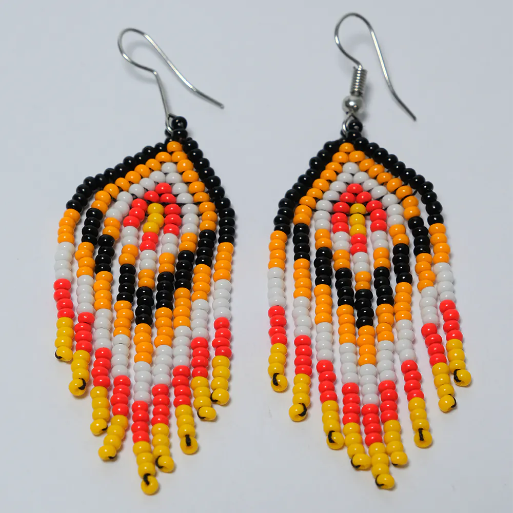 Aretes Arcoiris Sol de Mostacilla I9-09