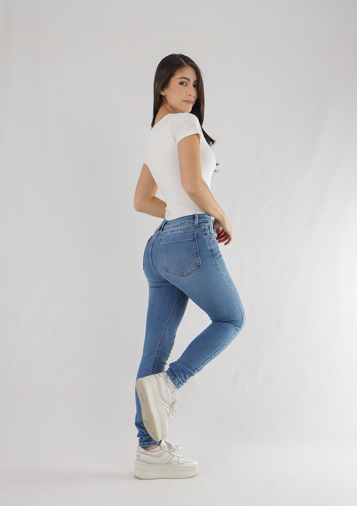 Joy Staz Colombian Jeans Skinny Ajuste Perfecto con Realce de Figura Ref. 115083 Jeans Colombianos