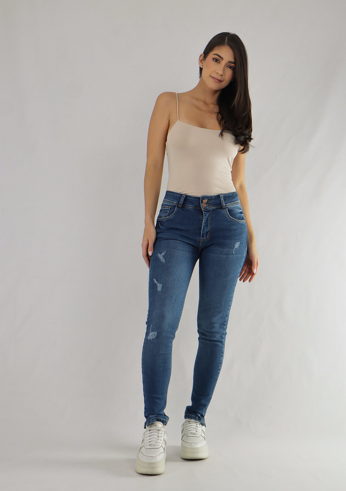 Joy Staz Colombian Jeans Skinny Levanta Cola Tiro Alto Ref. 115087 Jeans Colombianos