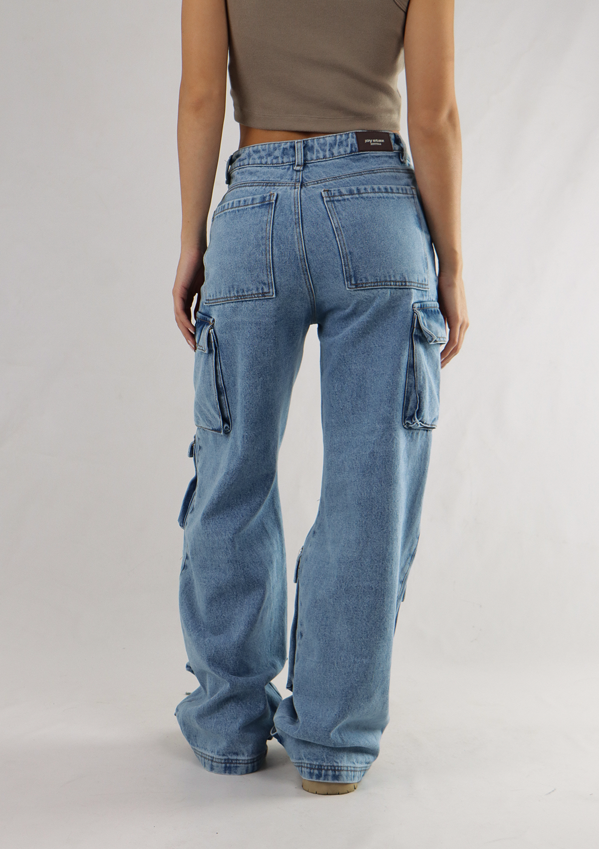 Joy Staz Colombian Jeans Wide Leg Bota Ancha Estilo Cargo Ajuste Perfecto Ref. 715060 Jeans Colombianos