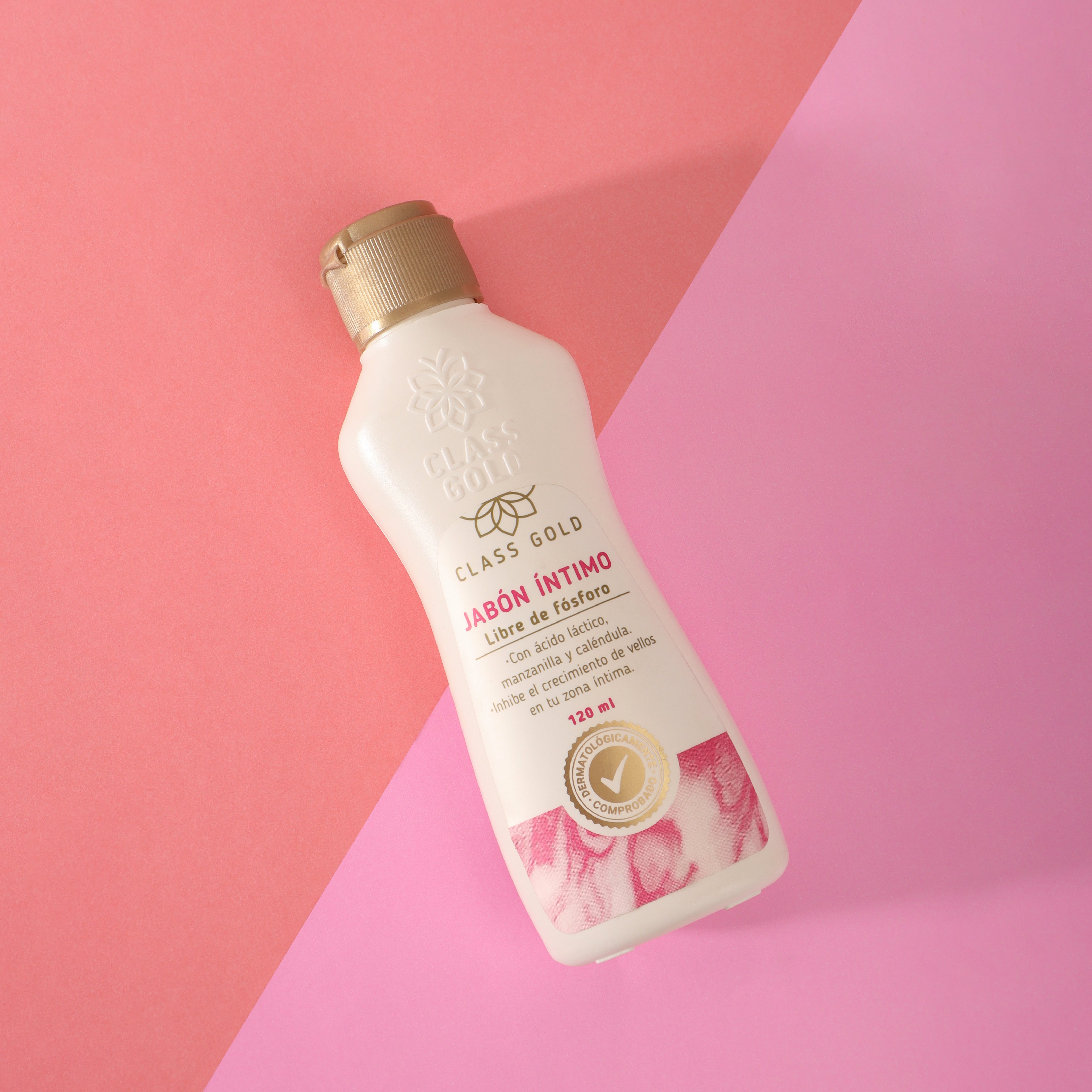 Class Gold Jabón Intimo Libre de Fosforo Inhibidor De Vello 120ml (1 pack)
