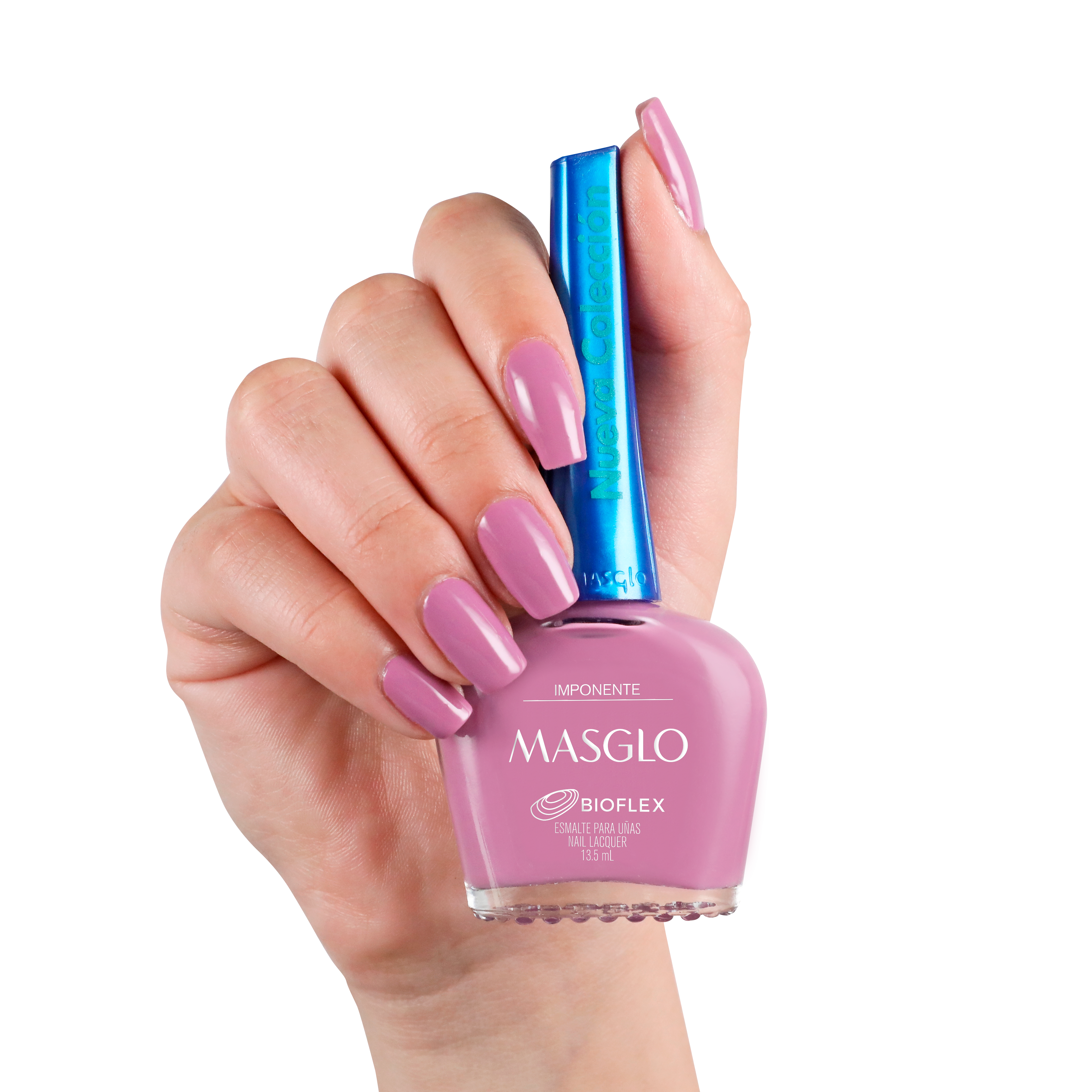 IMPONENTE - ESMALTE TRADICIONAL CREMOSO MASGLO 13,5 ML - GAMA ROSADO