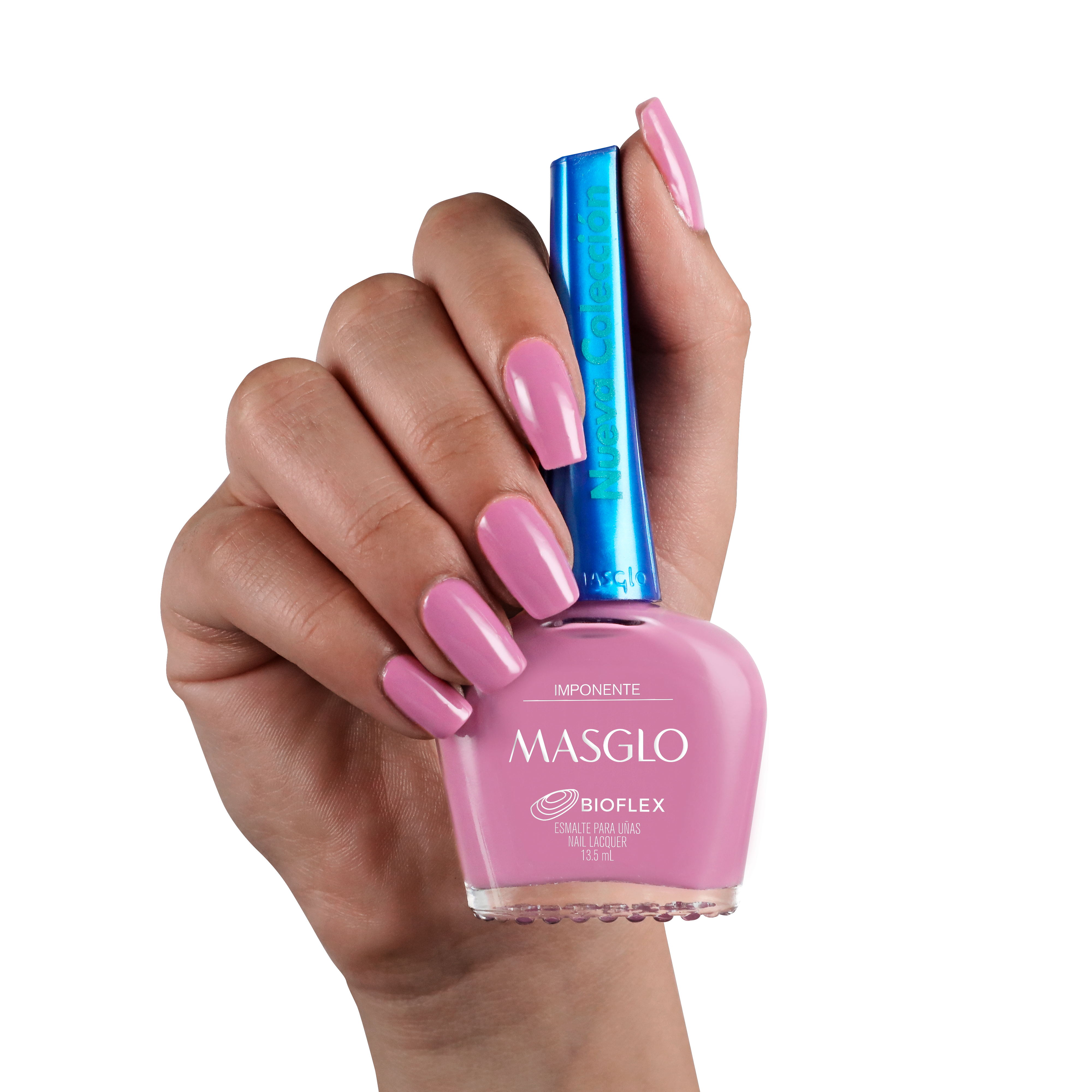 IMPONENTE - ESMALTE TRADICIONAL CREMOSO MASGLO 13,5 ML - GAMA ROSADO