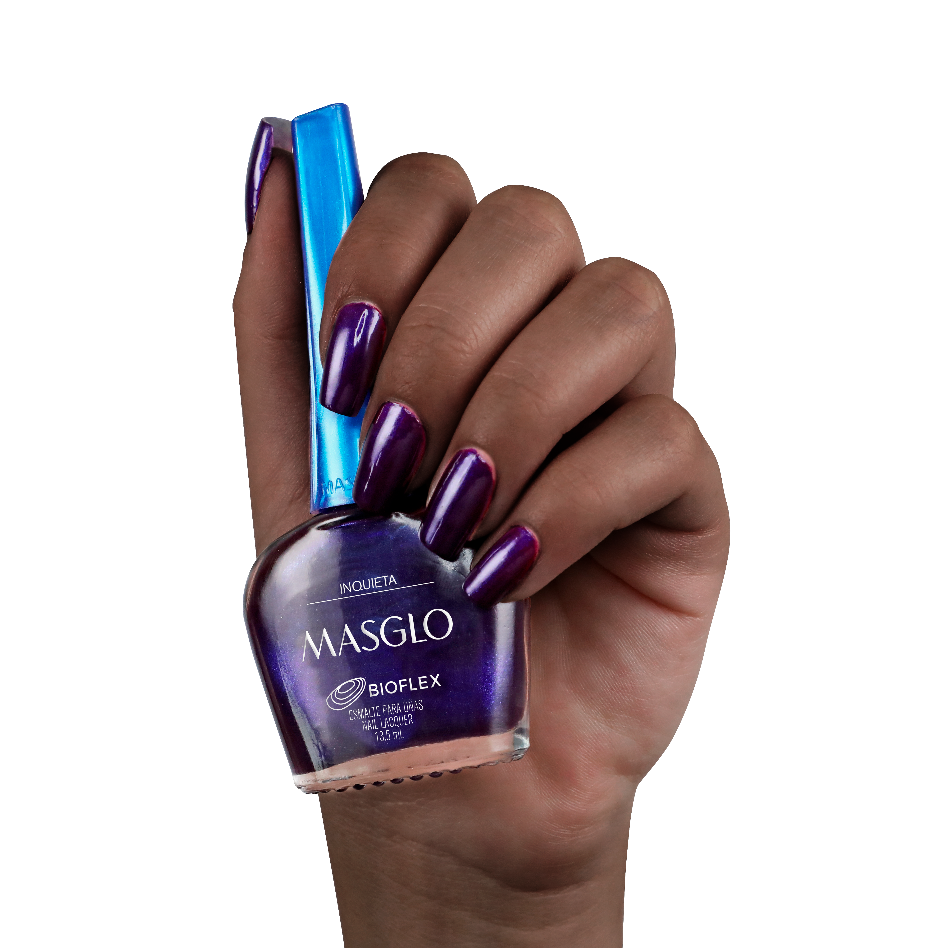 INQUIETA - ESMALTE TRADICIONAL TRASLUCIDO MASGLO 13,5 ML - GAMA MORADO