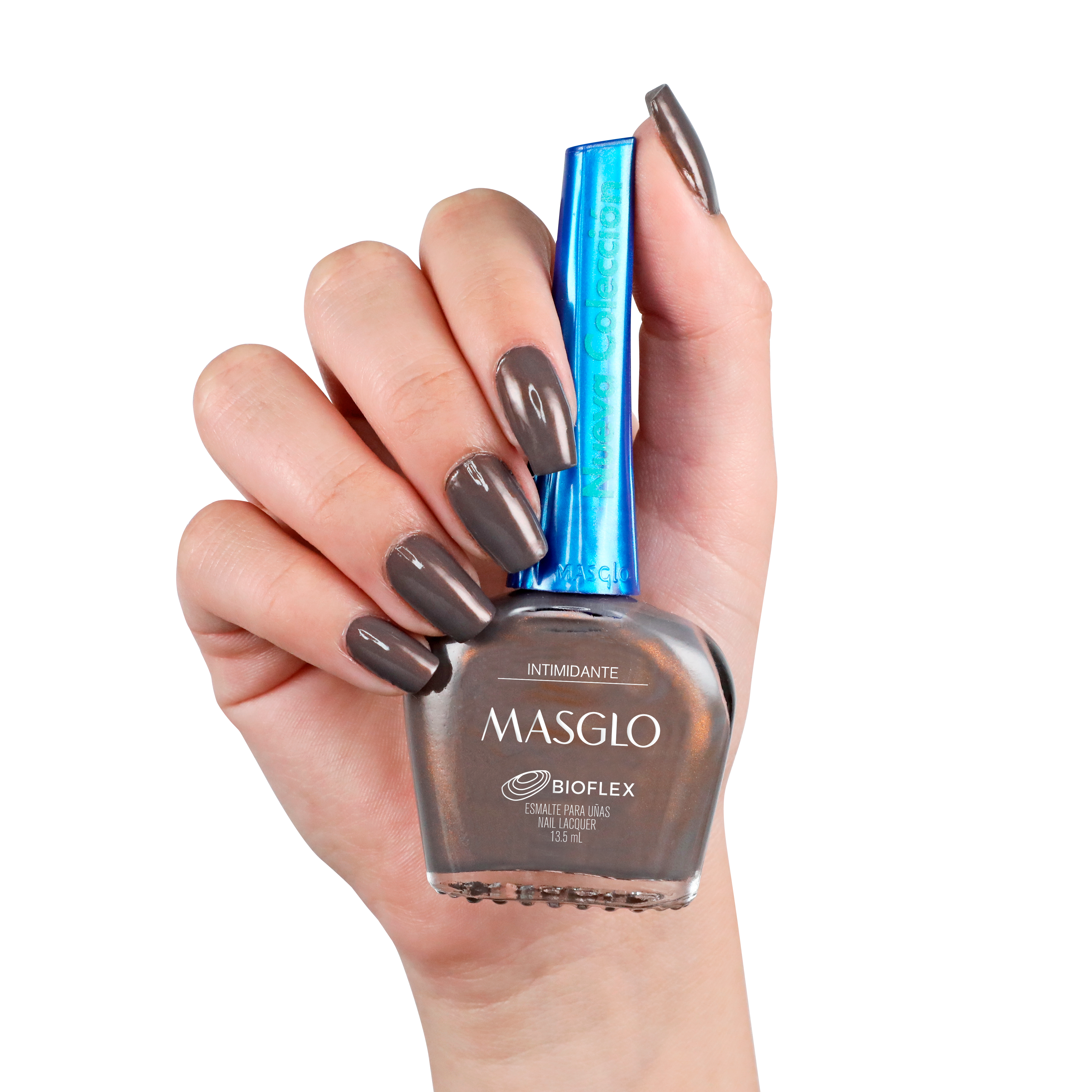INTIMIDANTE - ESMALTE TRADICIONAL PERLADO MASGLO 13,5 ML - GAMA MARRoN