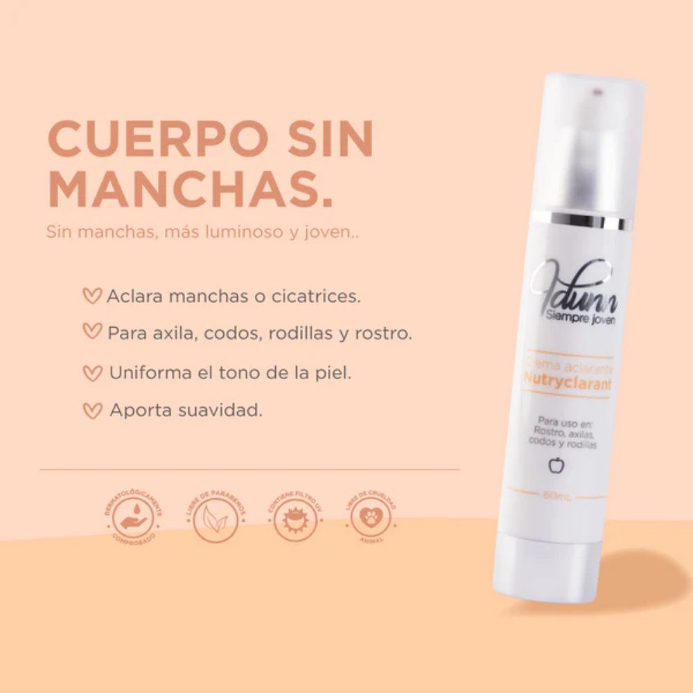 Idunn piel perfecta  Crema aclarante Nutryclarant x60ml