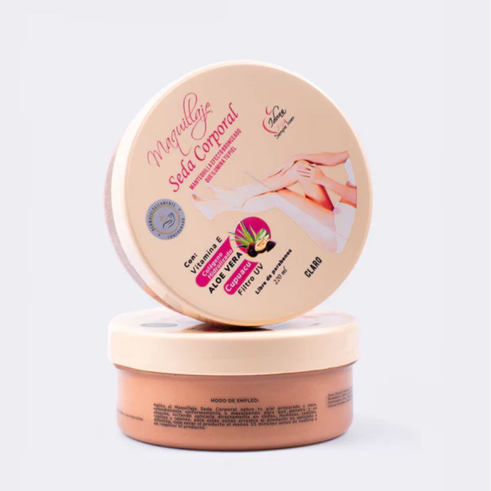 Idunn piel perfecta Maquillaje Seda Corporal (Claro) x220ml