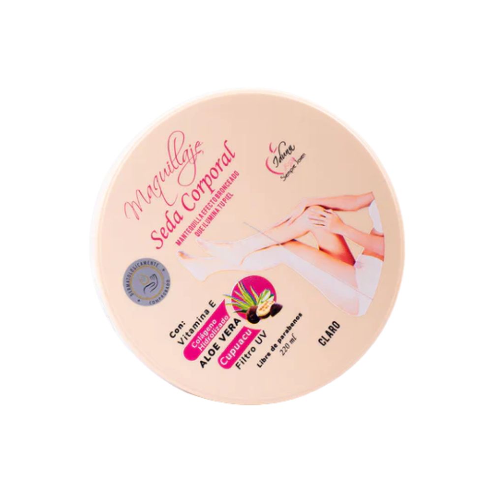 Idunn piel perfecta Maquillaje Seda Corporal (Claro) x220ml