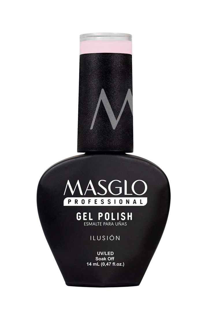ILUSIoN - ESMALTE SEMIPERMANENTE MASGLO PROFESSIONAL GEL POLISH 14 ML CREMOSO - GAMA ROSADO