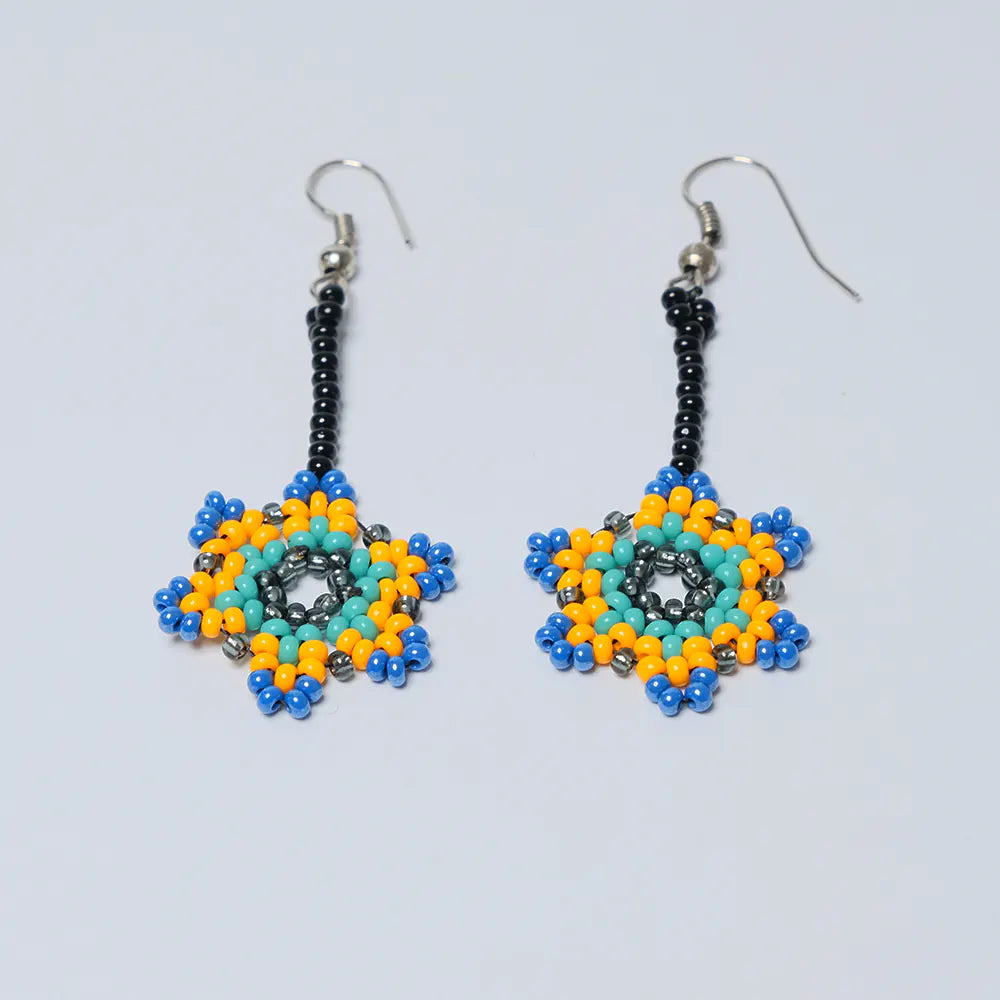 Aretes Estrella Turquesa J2-05