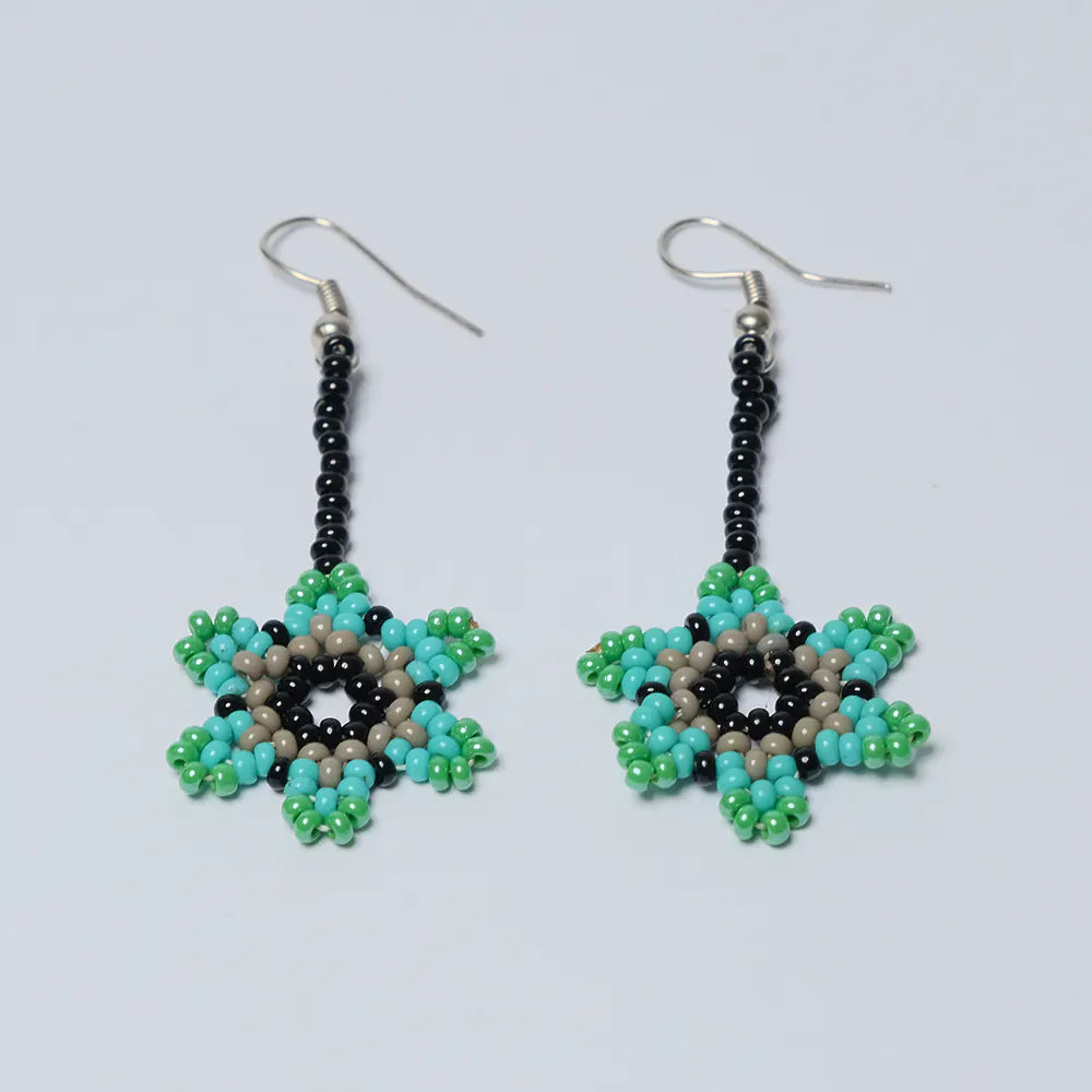 Aretes Estrella Esmeralda J2-07