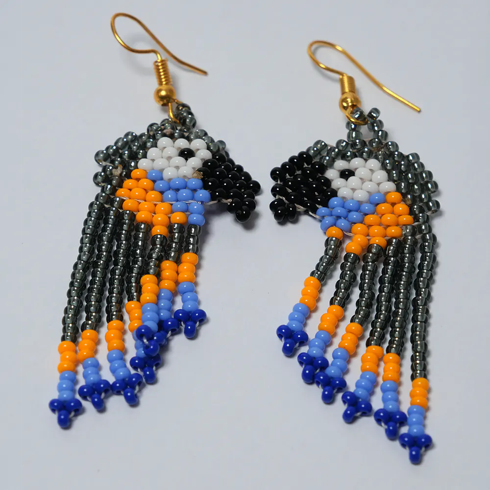 Aretes Guacamaya Artesanal J3-01