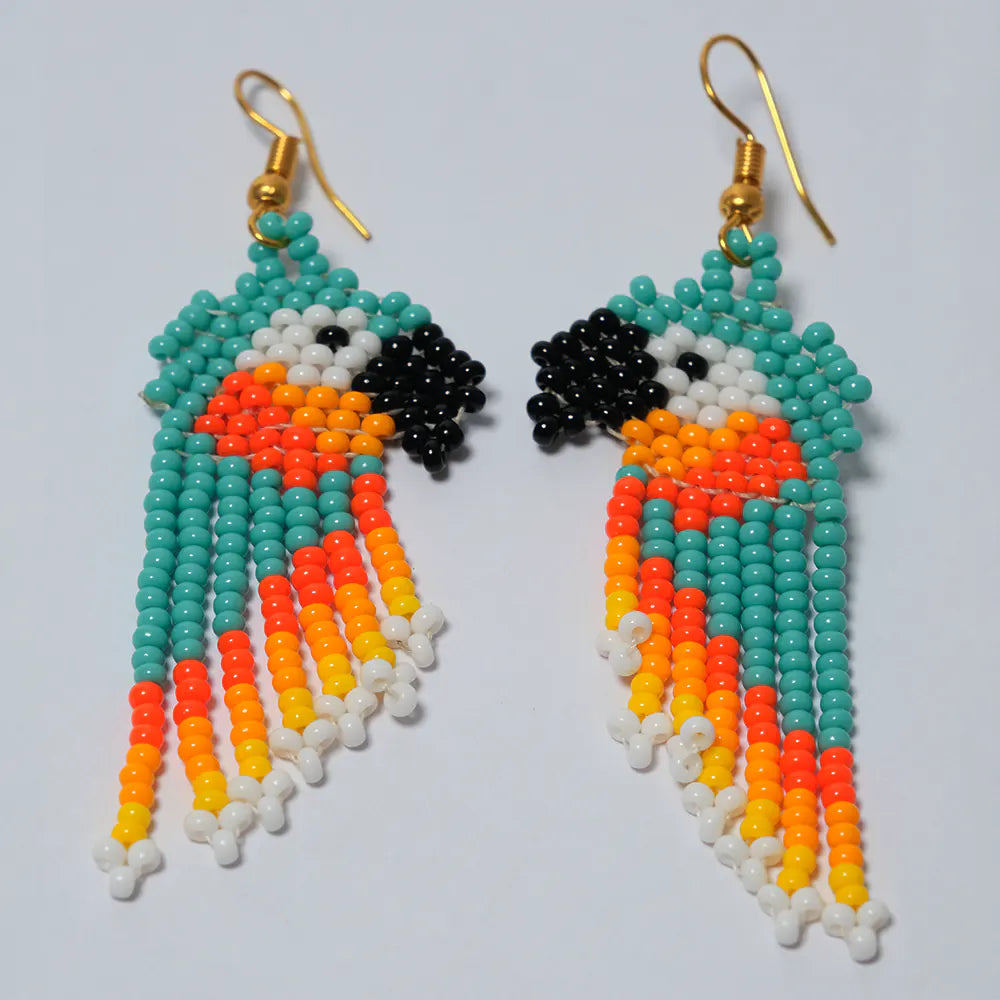 Aretes Guacamaya Tropical J3-02