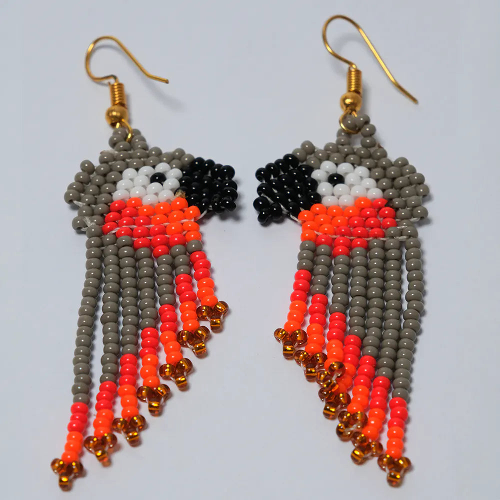 Aretes  Guacamaya Fuego Salvaje J3-04