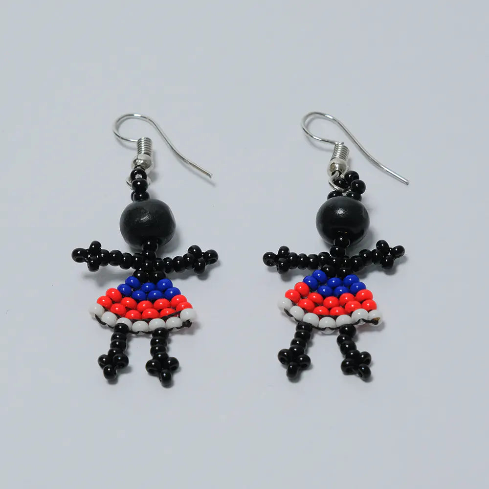 Aretes de Cuentas Muñecas Encantadoras J4-01