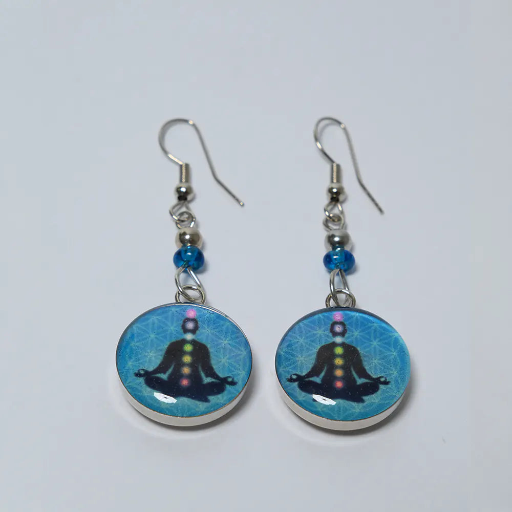 Aretes Premium Chakras Meditación Yoga J9-10