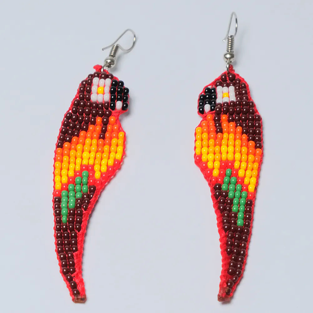 Aretes Guacamaya Cacao J1-09